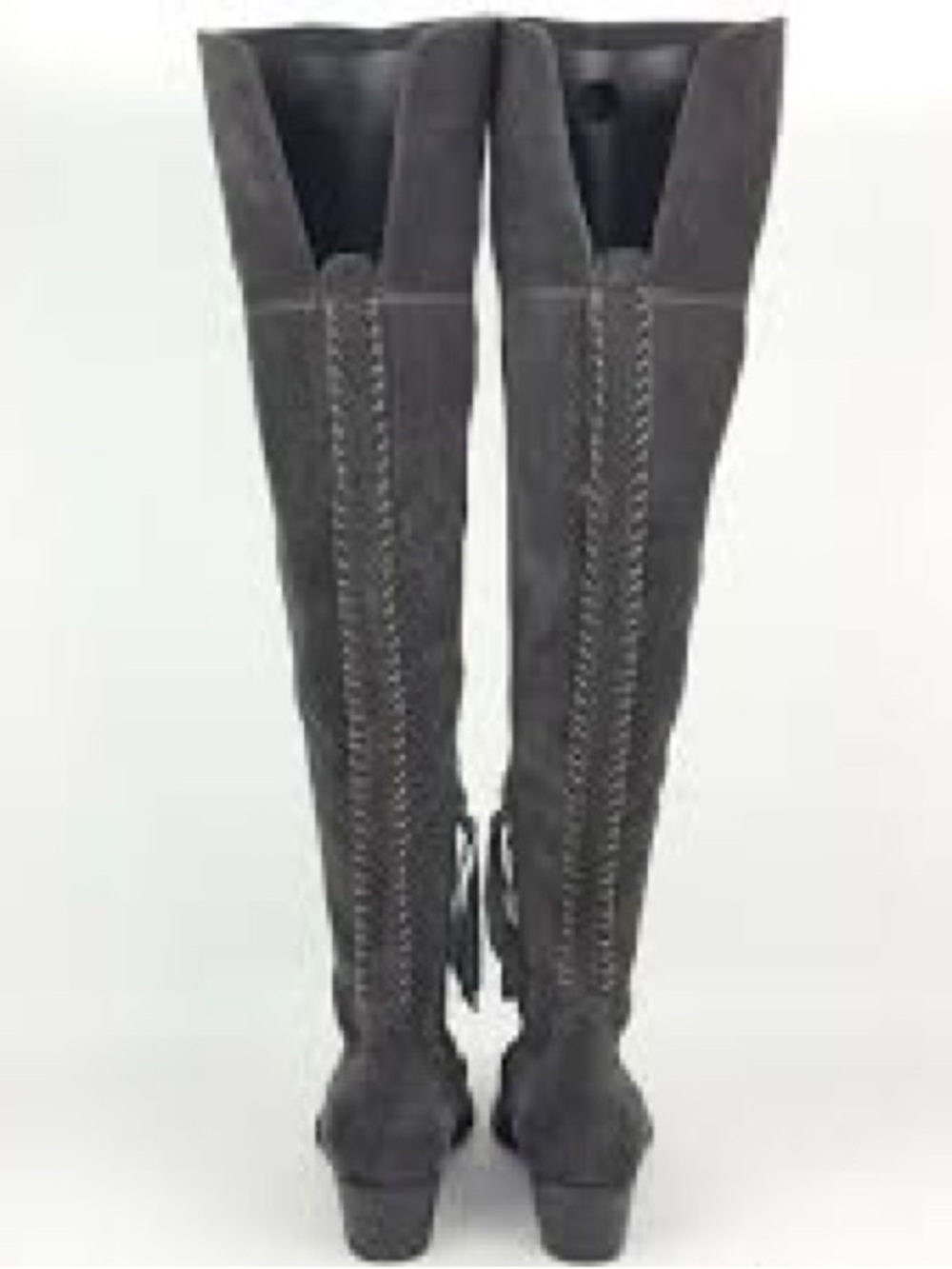 Dolce Vita Silas Gray Suede Knee-High Boots